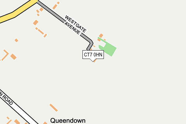 CT7 0HN map - OS OpenMap – Local (Ordnance Survey) CT7 0HN map - OS OpenMap – Local (Ordnance Survey)