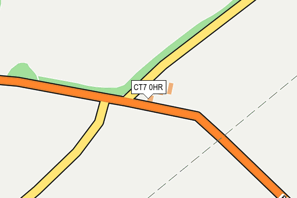 CT7 0HR map - OS OpenMap – Local (Ordnance Survey) CT7 0HR map - OS OpenMap – Local (Ordnance Survey)