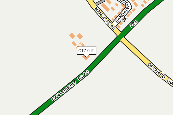 CT7 0JT map - OS OpenMap – Local (Ordnance Survey) CT7 0JT map - OS OpenMap – Local (Ordnance Survey)