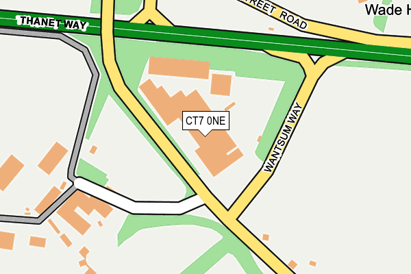 CT7 0NE map - OS OpenMap – Local (Ordnance Survey) CT7 0NE map - OS OpenMap – Local (Ordnance Survey)