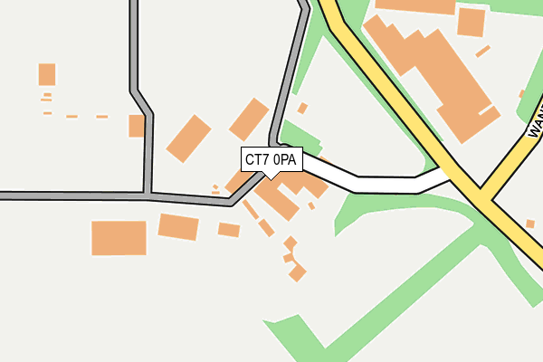 CT7 0PA map - OS OpenMap – Local (Ordnance Survey) CT7 0PA map - OS OpenMap – Local (Ordnance Survey)