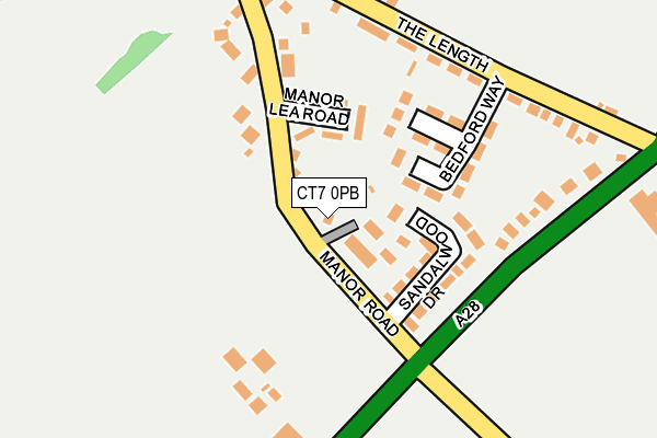 CT7 0PB map - OS OpenMap – Local (Ordnance Survey) CT7 0PB map - OS OpenMap – Local (Ordnance Survey)