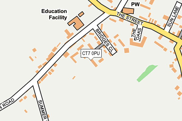 CT7 0PU map - OS OpenMap – Local (Ordnance Survey) CT7 0PU map - OS OpenMap – Local (Ordnance Survey)