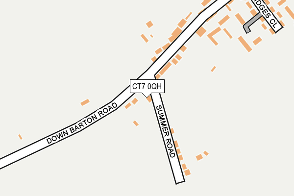 CT7 0QH map - OS OpenMap – Local (Ordnance Survey) CT7 0QH map - OS OpenMap – Local (Ordnance Survey)