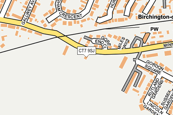 CT7 9SJ map - OS OpenMap – Local (Ordnance Survey) CT7 9SJ map - OS OpenMap – Local (Ordnance Survey)