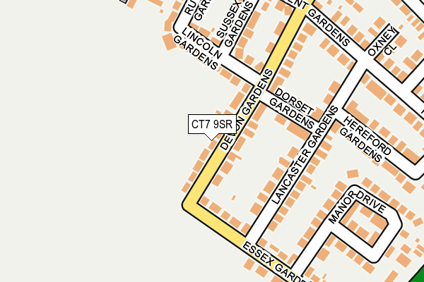 CT7 9SR map - OS OpenMap – Local (Ordnance Survey) CT7 9SR map - OS OpenMap – Local (Ordnance Survey)