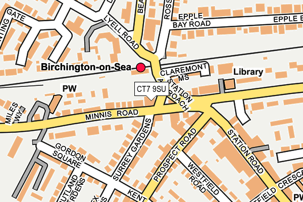 CT7 9SU map - OS OpenMap – Local (Ordnance Survey) CT7 9SU map - OS OpenMap – Local (Ordnance Survey)