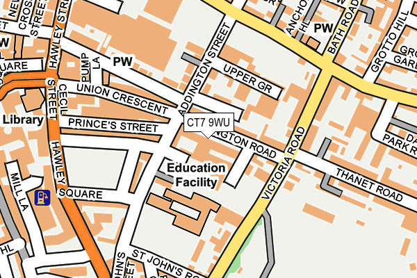 CT7 9WU map - OS OpenMap – Local (Ordnance Survey) CT7 9WU map - OS OpenMap – Local (Ordnance Survey)