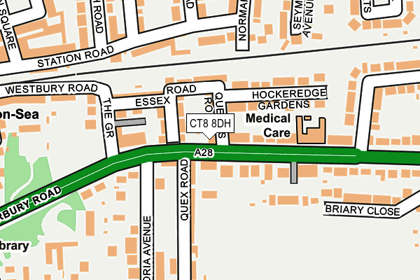 CT8 8DH map - OS OpenMap – Local (Ordnance Survey) CT8 8DH map - OS OpenMap – Local (Ordnance Survey)