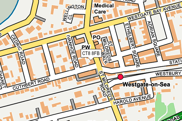 CT8 8FB map - OS OpenMap – Local (Ordnance Survey)