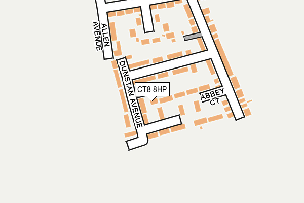 CT8 8HP map - OS OpenMap – Local (Ordnance Survey) CT8 8HP map - OS OpenMap – Local (Ordnance Survey)