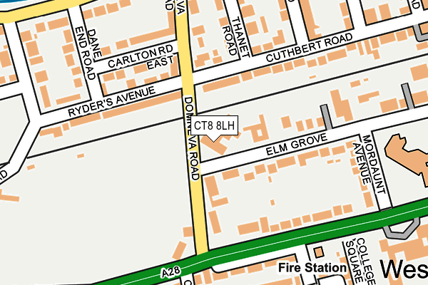 CT8 8LH map - OS OpenMap – Local (Ordnance Survey) CT8 8LH map - OS OpenMap – Local (Ordnance Survey)