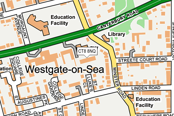 CT8 8NQ map - OS OpenMap – Local (Ordnance Survey) CT8 8NQ map - OS OpenMap – Local (Ordnance Survey)