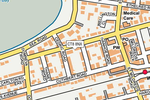 CT8 8NX map - OS OpenMap – Local (Ordnance Survey) CT8 8NX map - OS OpenMap – Local (Ordnance Survey)