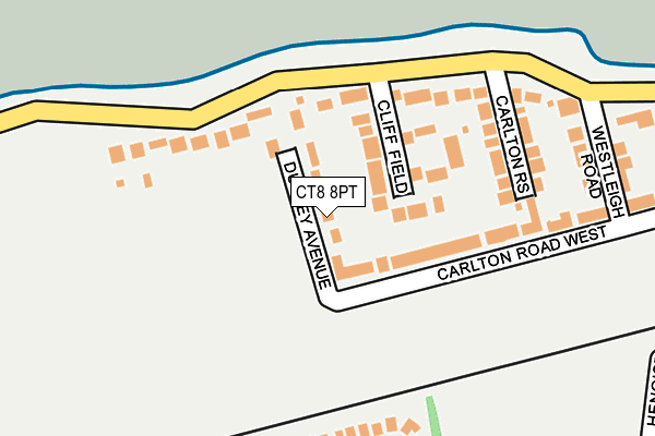 CT8 8PT map - OS OpenMap – Local (Ordnance Survey) CT8 8PT map - OS OpenMap – Local (Ordnance Survey)