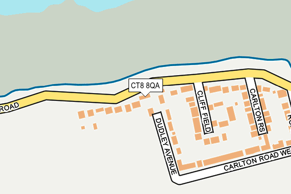CT8 8QA map - OS OpenMap – Local (Ordnance Survey) CT8 8QA map - OS OpenMap – Local (Ordnance Survey)