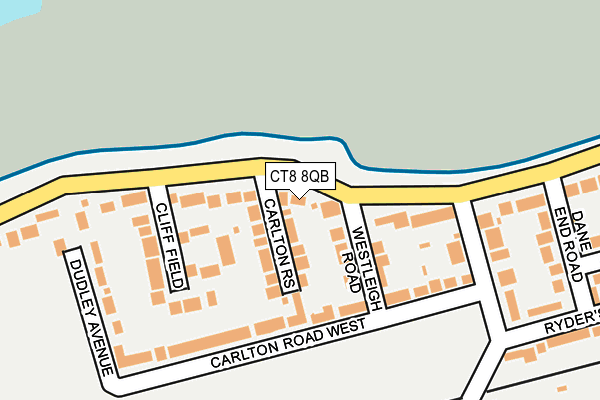 CT8 8QB map - OS OpenMap – Local (Ordnance Survey) CT8 8QB map - OS OpenMap – Local (Ordnance Survey)