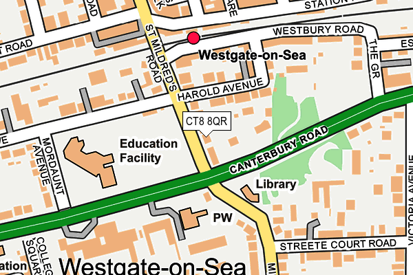 CT8 8QR map - OS OpenMap – Local (Ordnance Survey) CT8 8QR map - OS OpenMap – Local (Ordnance Survey)