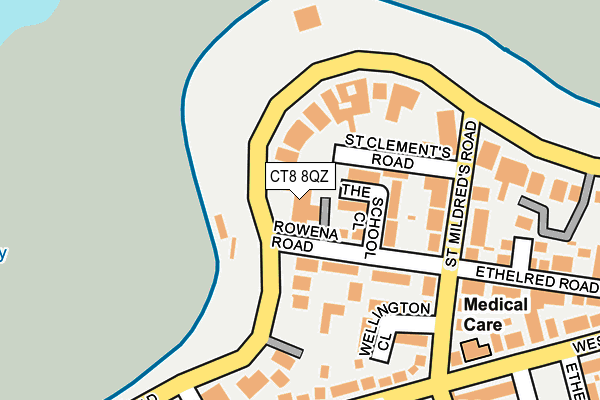 CT8 8QZ map - OS OpenMap – Local (Ordnance Survey) CT8 8QZ map - OS OpenMap – Local (Ordnance Survey)