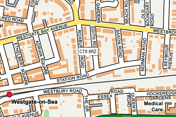 CT8 8RZ map - OS OpenMap – Local (Ordnance Survey) CT8 8RZ map - OS OpenMap – Local (Ordnance Survey)