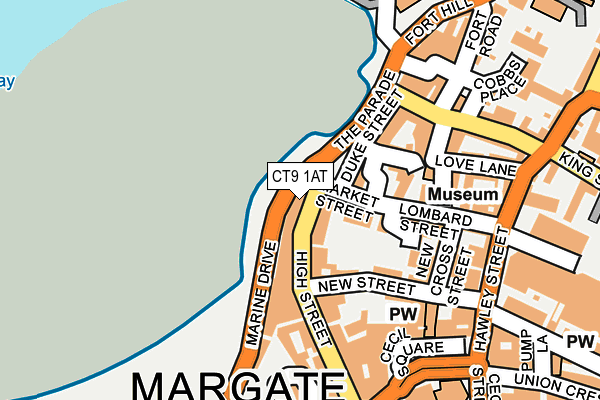 CT9 1AT map - OS OpenMap – Local (Ordnance Survey) CT9 1AT map - OS OpenMap – Local (Ordnance Survey)