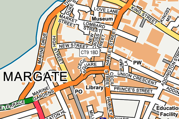 CT9 1BD map - OS OpenMap – Local (Ordnance Survey) CT9 1BD map - OS OpenMap – Local (Ordnance Survey)