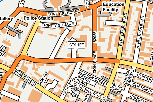 CT9 1EF map - OS OpenMap – Local (Ordnance Survey) CT9 1EF map - OS OpenMap – Local (Ordnance Survey)