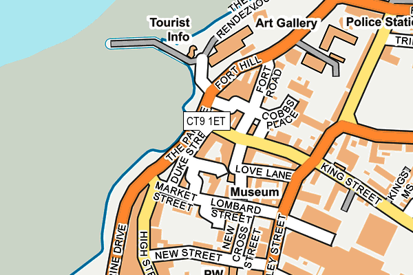 CT9 1ET map - OS OpenMap – Local (Ordnance Survey) CT9 1ET map - OS OpenMap – Local (Ordnance Survey)