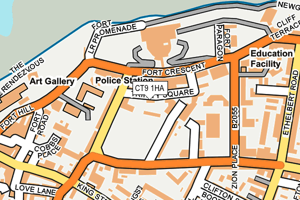 CT9 1HA map - OS OpenMap – Local (Ordnance Survey) CT9 1HA map - OS OpenMap – Local (Ordnance Survey)