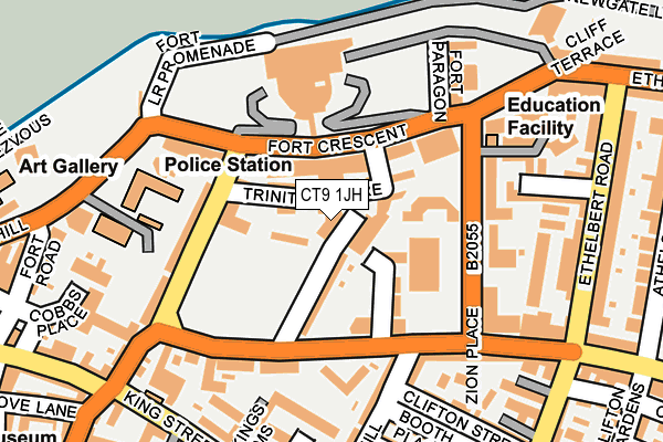 CT9 1JH map - OS OpenMap – Local (Ordnance Survey) CT9 1JH map - OS OpenMap – Local (Ordnance Survey)