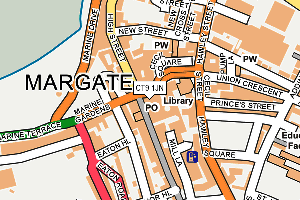 CT9 1JN map - OS OpenMap – Local (Ordnance Survey) CT9 1JN map - OS OpenMap – Local (Ordnance Survey)