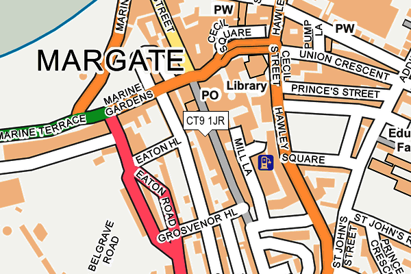 CT9 1JR map - OS OpenMap – Local (Ordnance Survey) CT9 1JR map - OS OpenMap – Local (Ordnance Survey)