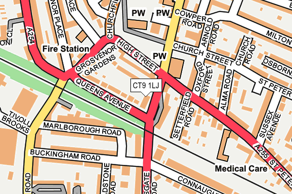 CT9 1LJ map - OS OpenMap – Local (Ordnance Survey) CT9 1LJ map - OS OpenMap – Local (Ordnance Survey)