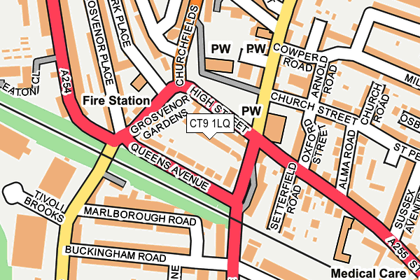 CT9 1LQ map - OS OpenMap – Local (Ordnance Survey) CT9 1LQ map - OS OpenMap – Local (Ordnance Survey)