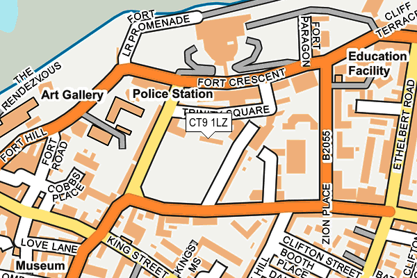 CT9 1LZ map - OS OpenMap – Local (Ordnance Survey) CT9 1LZ map - OS OpenMap – Local (Ordnance Survey)