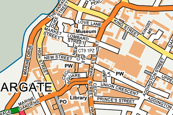 CT9 1PZ map - OS OpenMap – Local (Ordnance Survey) CT9 1PZ map - OS OpenMap – Local (Ordnance Survey)