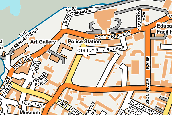 CT9 1QY map - OS OpenMap – Local (Ordnance Survey) CT9 1QY map - OS OpenMap – Local (Ordnance Survey)