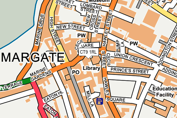 CT9 1RL map - OS OpenMap – Local (Ordnance Survey) CT9 1RL map - OS OpenMap – Local (Ordnance Survey)
