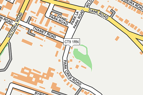 CT9 1RN map - OS OpenMap – Local (Ordnance Survey) CT9 1RN map - OS OpenMap – Local (Ordnance Survey)