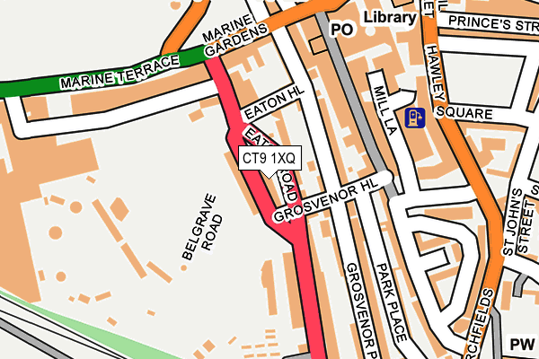 CT9 1XQ map - OS OpenMap – Local (Ordnance Survey) CT9 1XQ map - OS OpenMap – Local (Ordnance Survey)