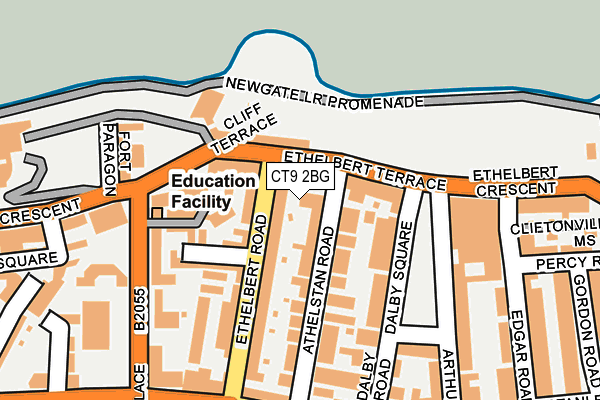 CT9 2BG map - OS OpenMap – Local (Ordnance Survey) CT9 2BG map - OS OpenMap – Local (Ordnance Survey)