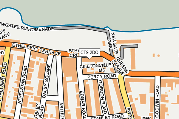CT9 2DQ map - OS OpenMap – Local (Ordnance Survey) CT9 2DQ map - OS OpenMap – Local (Ordnance Survey)