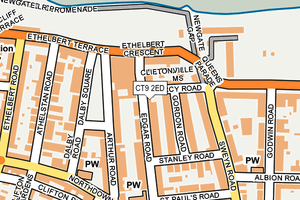 CT9 2ED map - OS OpenMap – Local (Ordnance Survey) CT9 2ED map - OS OpenMap – Local (Ordnance Survey)