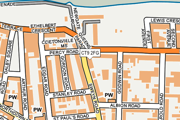 CT9 2FG map - OS OpenMap – Local (Ordnance Survey) CT9 2FG map - OS OpenMap – Local (Ordnance Survey)