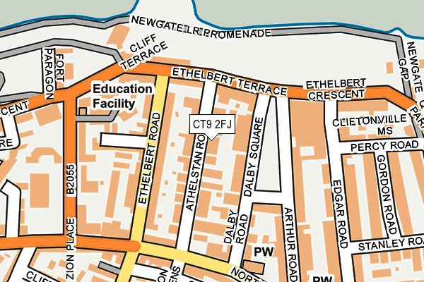 CT9 2FJ map - OS OpenMap – Local (Ordnance Survey) CT9 2FJ map - OS OpenMap – Local (Ordnance Survey)