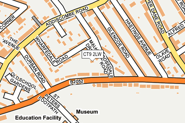 CT9 2LW map - OS OpenMap – Local (Ordnance Survey) CT9 2LW map - OS OpenMap – Local (Ordnance Survey)