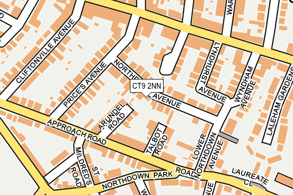 CT9 2NN map - OS OpenMap – Local (Ordnance Survey) CT9 2NN map - OS OpenMap – Local (Ordnance Survey)