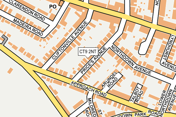 CT9 2NT map - OS OpenMap – Local (Ordnance Survey) CT9 2NT map - OS OpenMap – Local (Ordnance Survey)