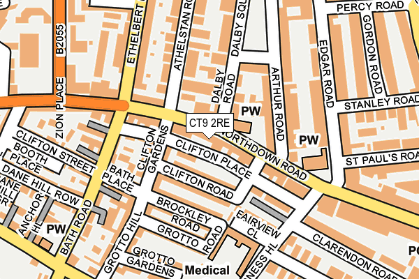 CT9 2RE map - OS OpenMap – Local (Ordnance Survey) CT9 2RE map - OS OpenMap – Local (Ordnance Survey)