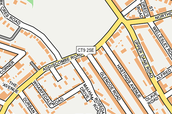 CT9 2SE map - OS OpenMap – Local (Ordnance Survey) CT9 2SE map - OS OpenMap – Local (Ordnance Survey)